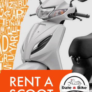 Discover Chennai effortlessly with Date A Bike's Honda Activa Scooter rentals. Zip through the city's vibrant landscapes on the reliable and fuel-efficient Honda Activa. Rent your freedom and convenience today with our hassle-free scooter rentals in Chennai.