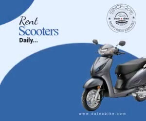 rent scooters on daily basis in Chennai from Date A Bike